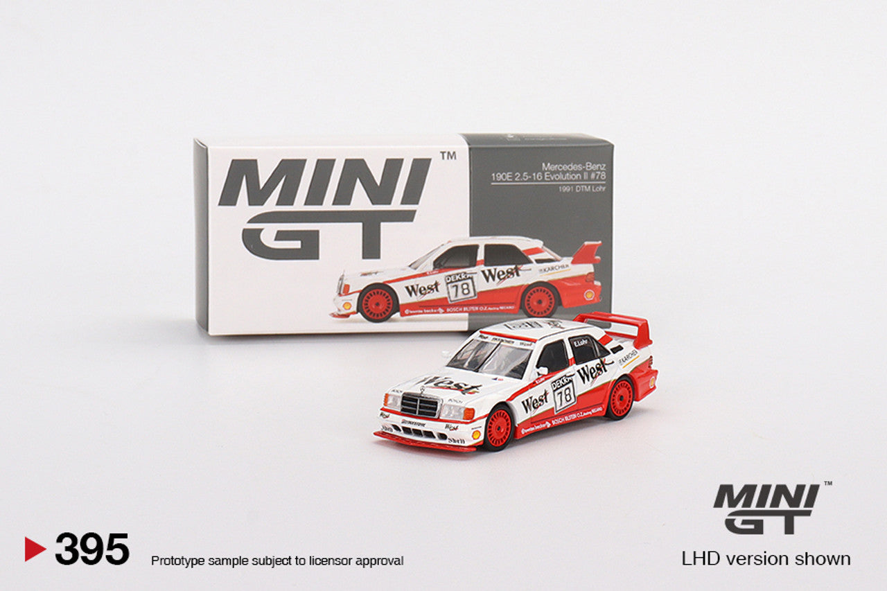 Mini GT Mercedes Benz 190E 2.5-16 Evolution II #78 1991 DTM