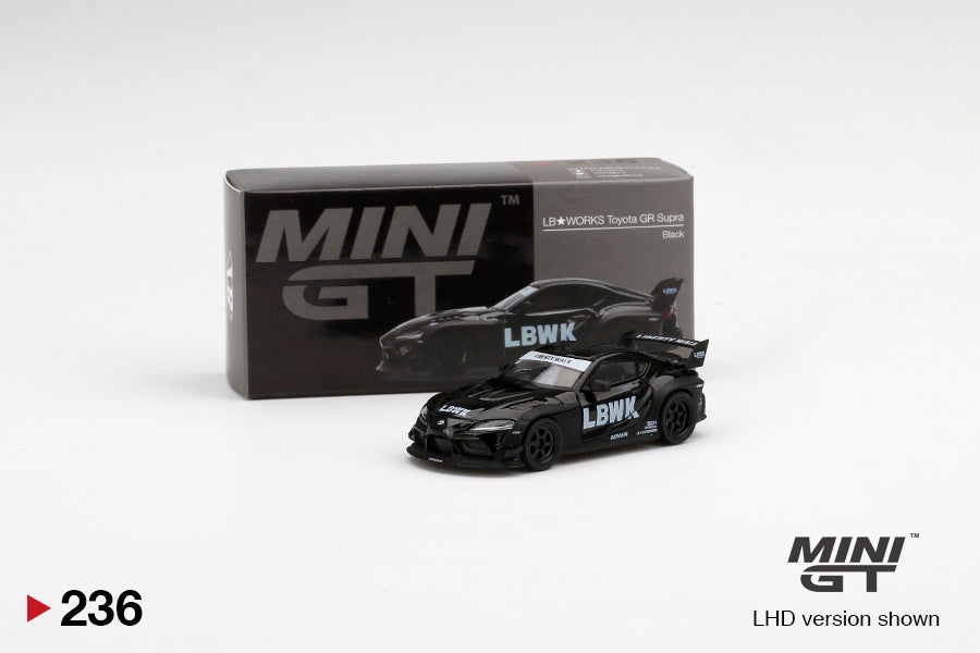 Mini GT Toyota Supra LB WORKS Matte Black RHD