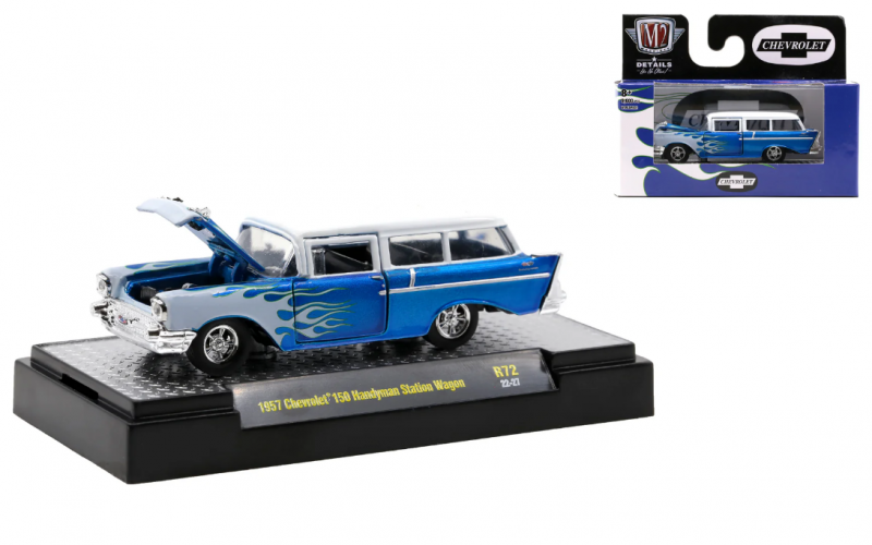 M2 Mini Diecast 1957 Chevrolet 150 Handyman Station Wagon 1:64