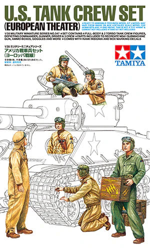 Tamiya 35347 U.S. Tank Crew Set (European Theater) 1/35