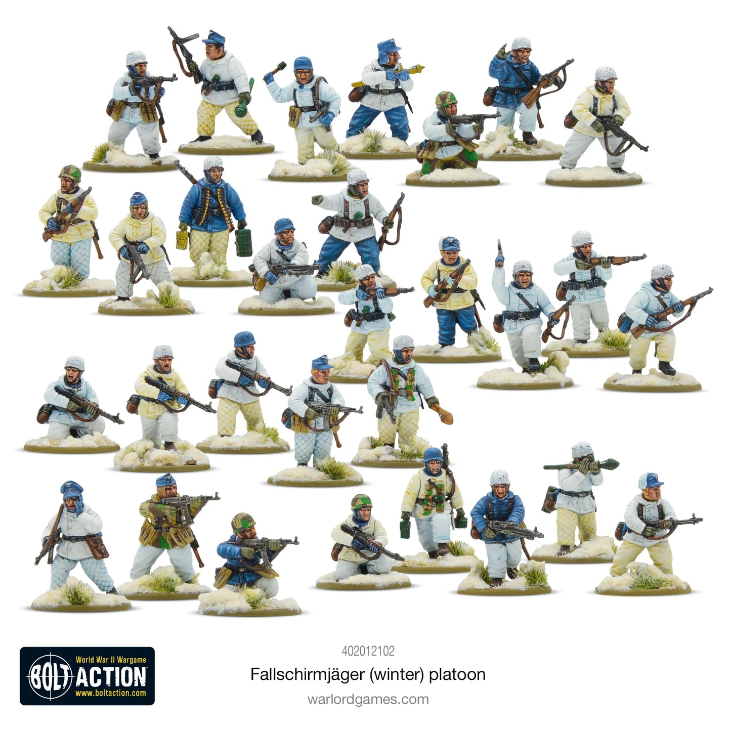 Bolt Action Fallschirmjager (Winter) platoon