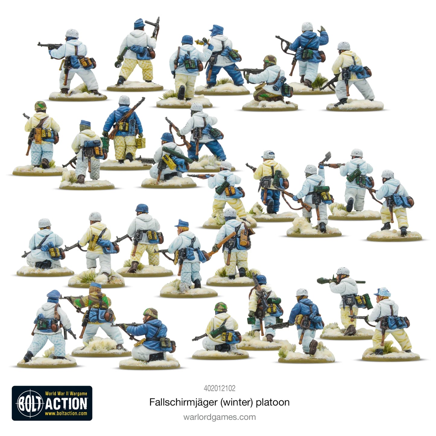 Bolt Action Fallschirmjager (Winter) platoon
