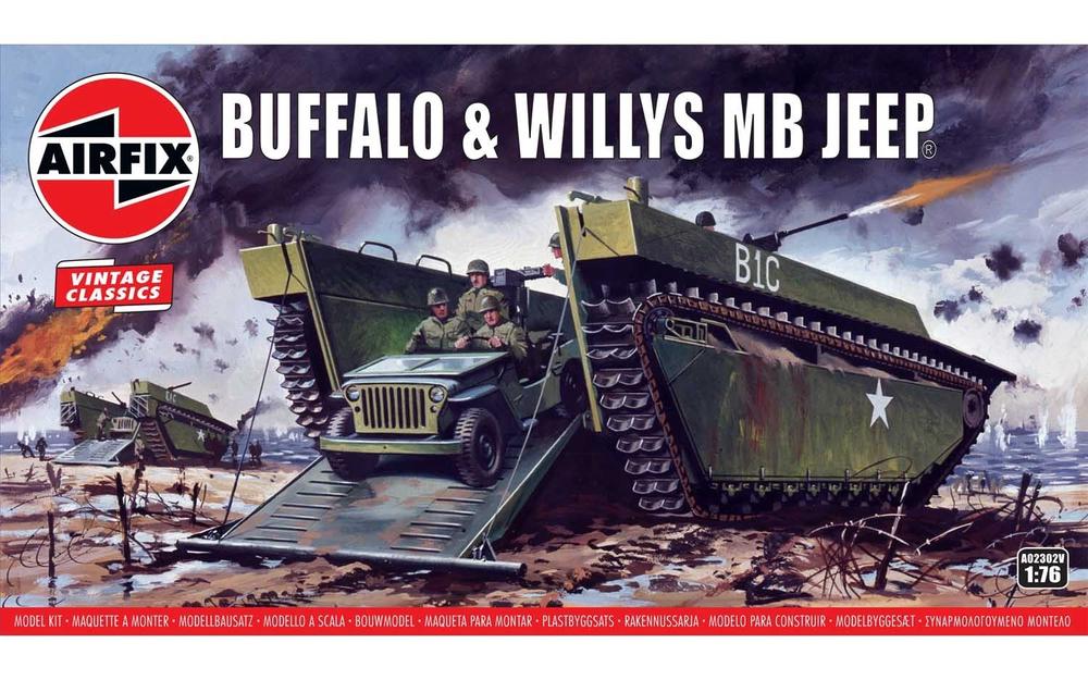 Buffalo and Willys MB JEEP 1/76