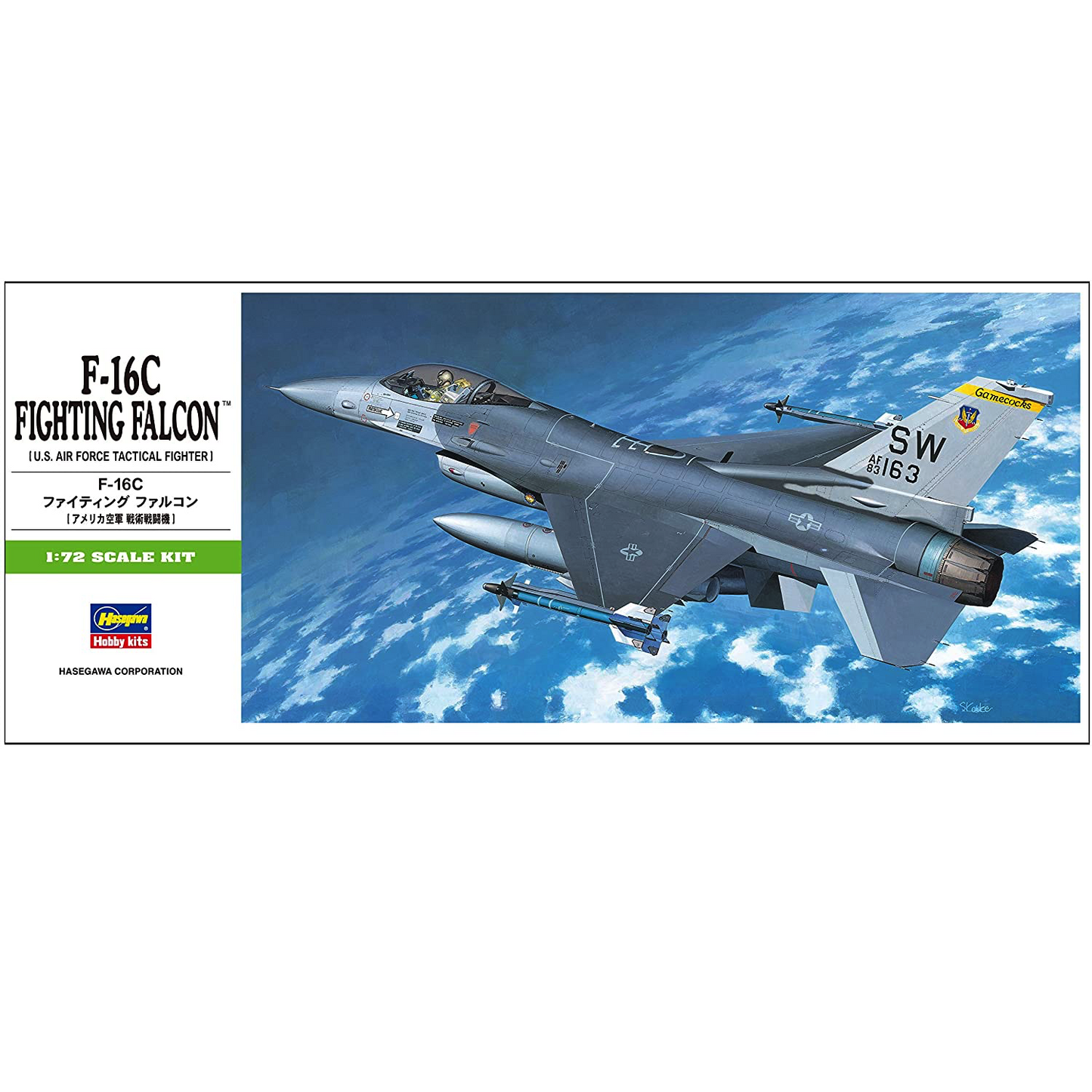 Hasegawa F-16C Fighting Falcon US Air Force Tactical Fighter 1/72