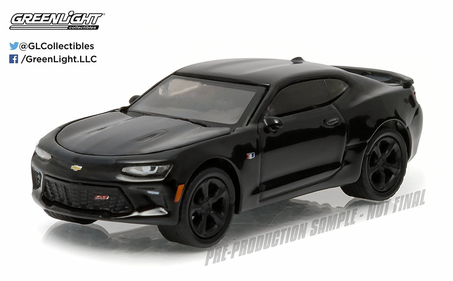 Greenlight Black Bandit 2016 Chevrolet Camaro SS 1:64