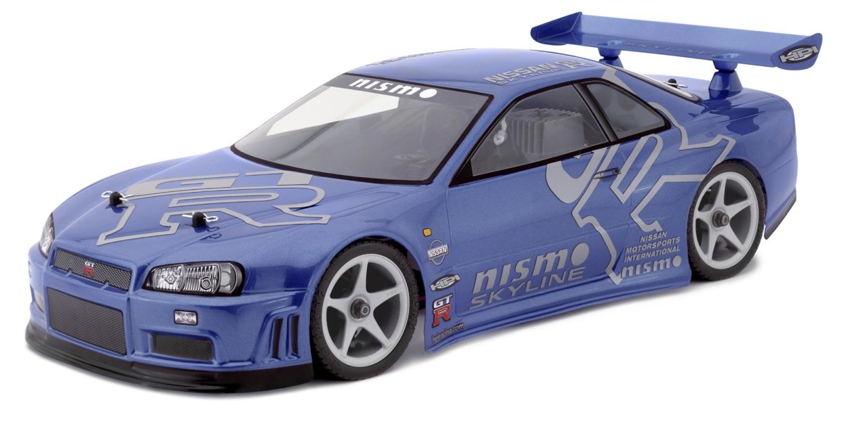 Hpi 7327 Nissan Skyline r34 GT-R 1/10 Clear Shell