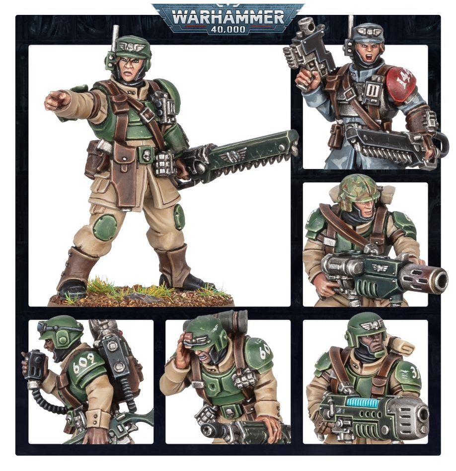Warhammer 40,000 Astra MIlitarum Cadian Shock Troops