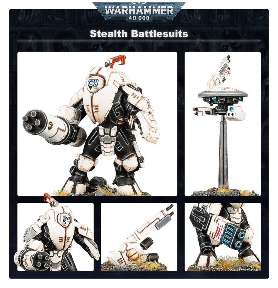 Warhammer40,000 T'au Empire Stealth Battlesuits