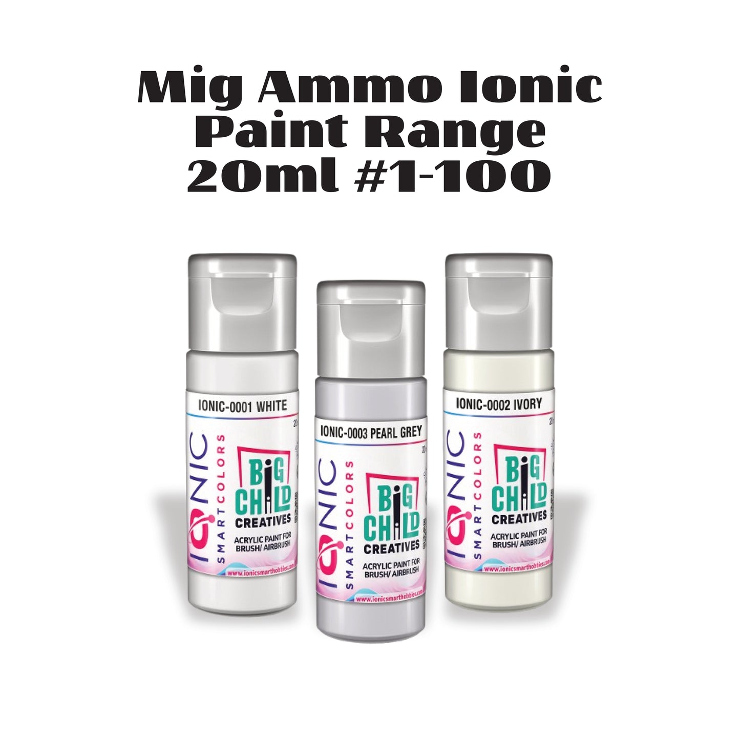 Mig Ammo IONIC Paint Range 20ml #1-100