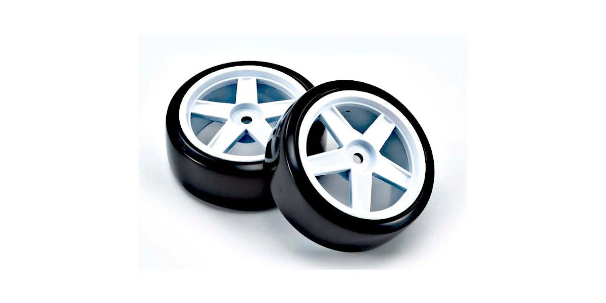 Kyosho R/C Premounted Drift Tire FZ02 (5Spoke/White/2pk)