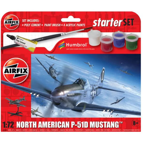 Airfix North American P-51D Mustang 1/72 Starter Set