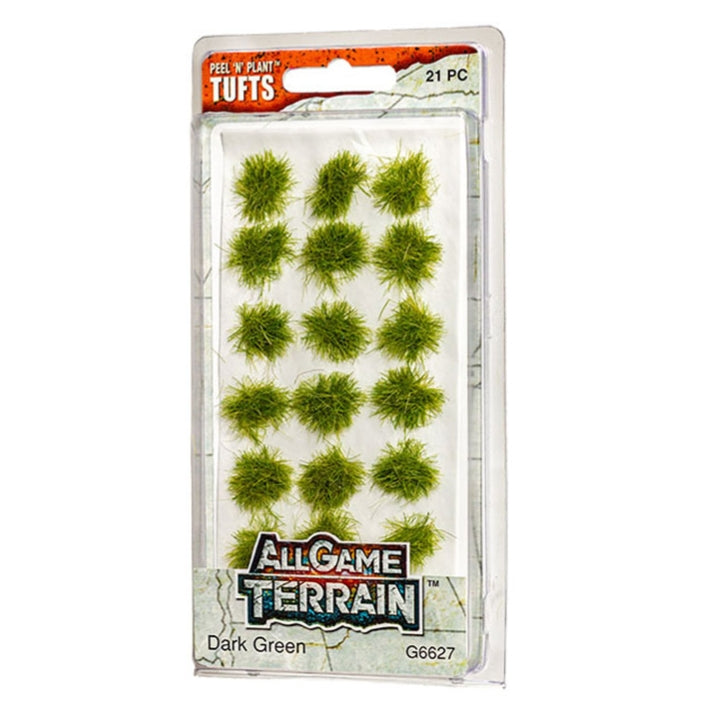 All Game Terrain Peel N Plant Tufts Dark Green