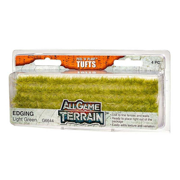 All Game Terrain Peel N Plant Tufts Edging Light Green