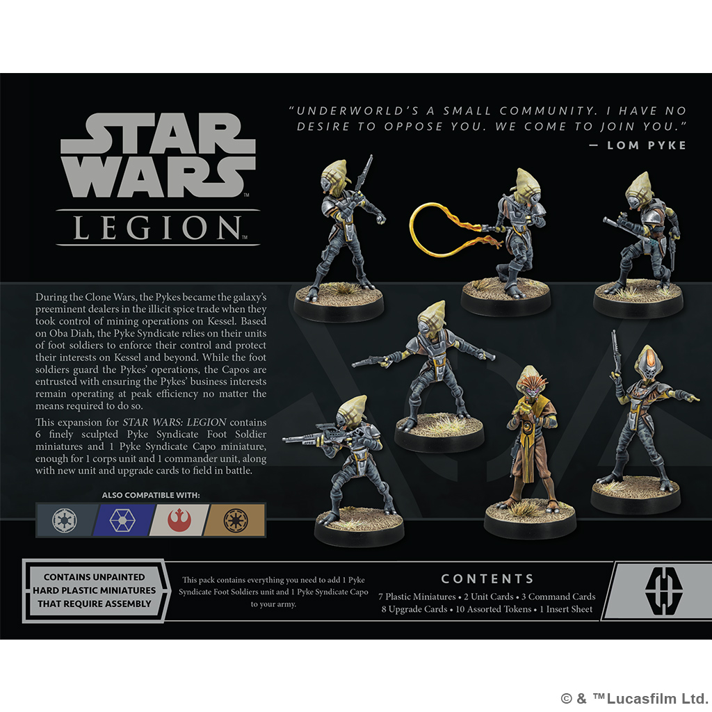 Star wars Legion Pyke Syndicate Foot Soliders (Unit Expansion)