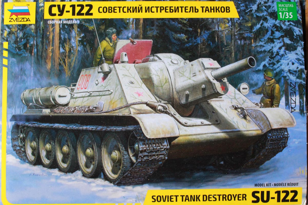 ZVEZDA 1/35 SU-122 SOVIET TANK DESTROYER