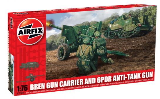 Airfix Bren gun Carrier & 6 PDR Anti-tank gun 1:76