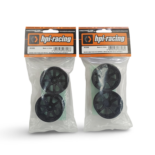 Hpi Racing R/C #3306 Work Emotion XC8 Wheel 26mm Black