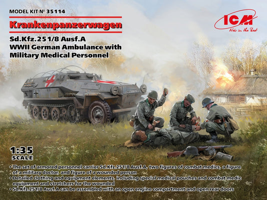 ICM Krankenpanzerwagen With Military Medical Personal 1/35
