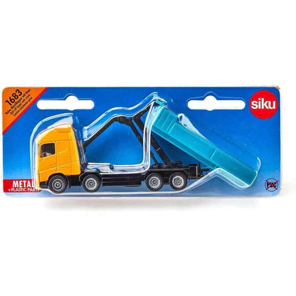 Siku 1683 Volvo with roll off tipper with crane