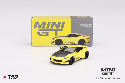 Mini GT Nissan Fairlady Z Pandem Ikazuchi Yellow RHD
