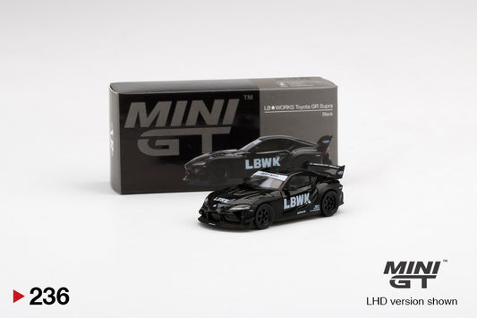 Mini GT Toyota Supra LB WORKS Matte Black RHD