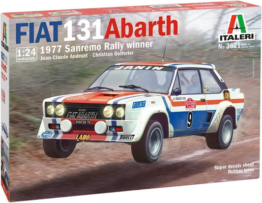 Italeri Fiat 131 Abarth 1977 Sanremo Rally winner 1/24