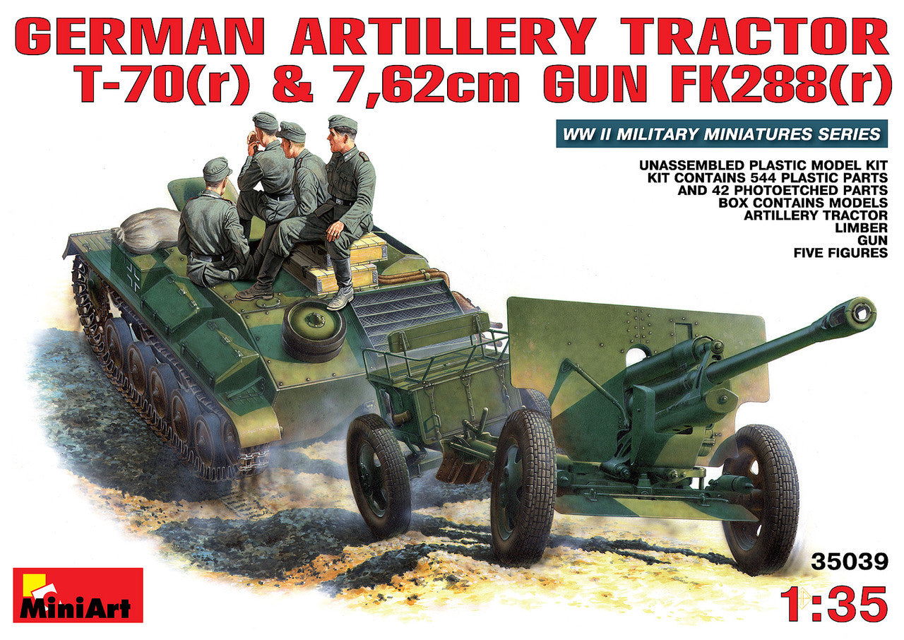 German Artillery Tractor T-70r and FK288r 1/35