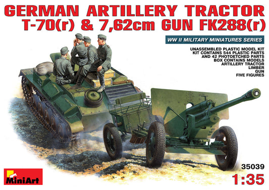 German Artillery Tractor T-70r and FK288r 1/35
