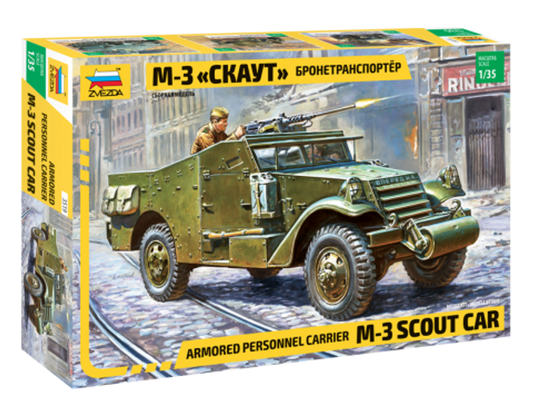 Zvezda Armoured Personnel Carrier M-3 Scout Car 1/35