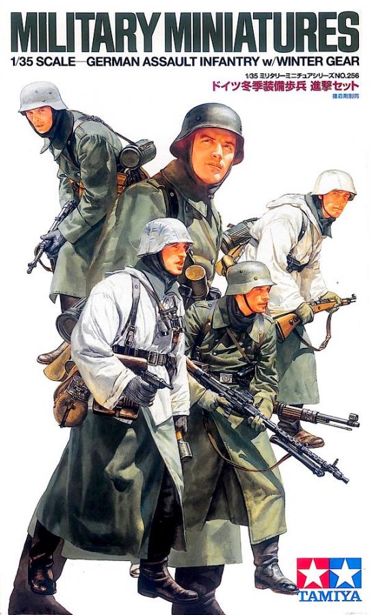 Tamiya Military Miniatures German Assault Infantry w/winter gear 1/35