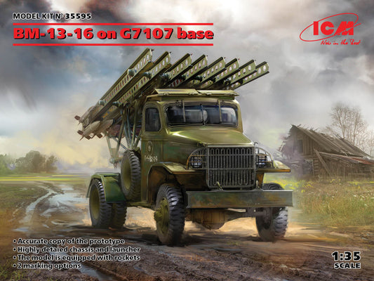 ICM 35595 BM-13-16 on G7107 Base 1/35
