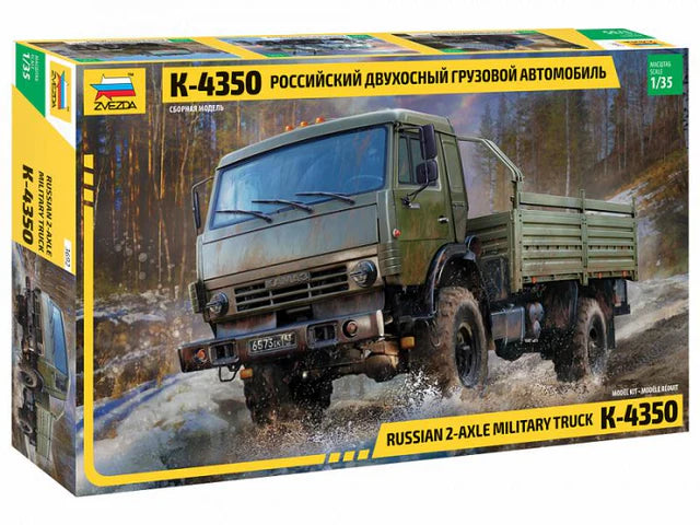 Zvezda Russian 2-Axle Military truck K-4350 1/35