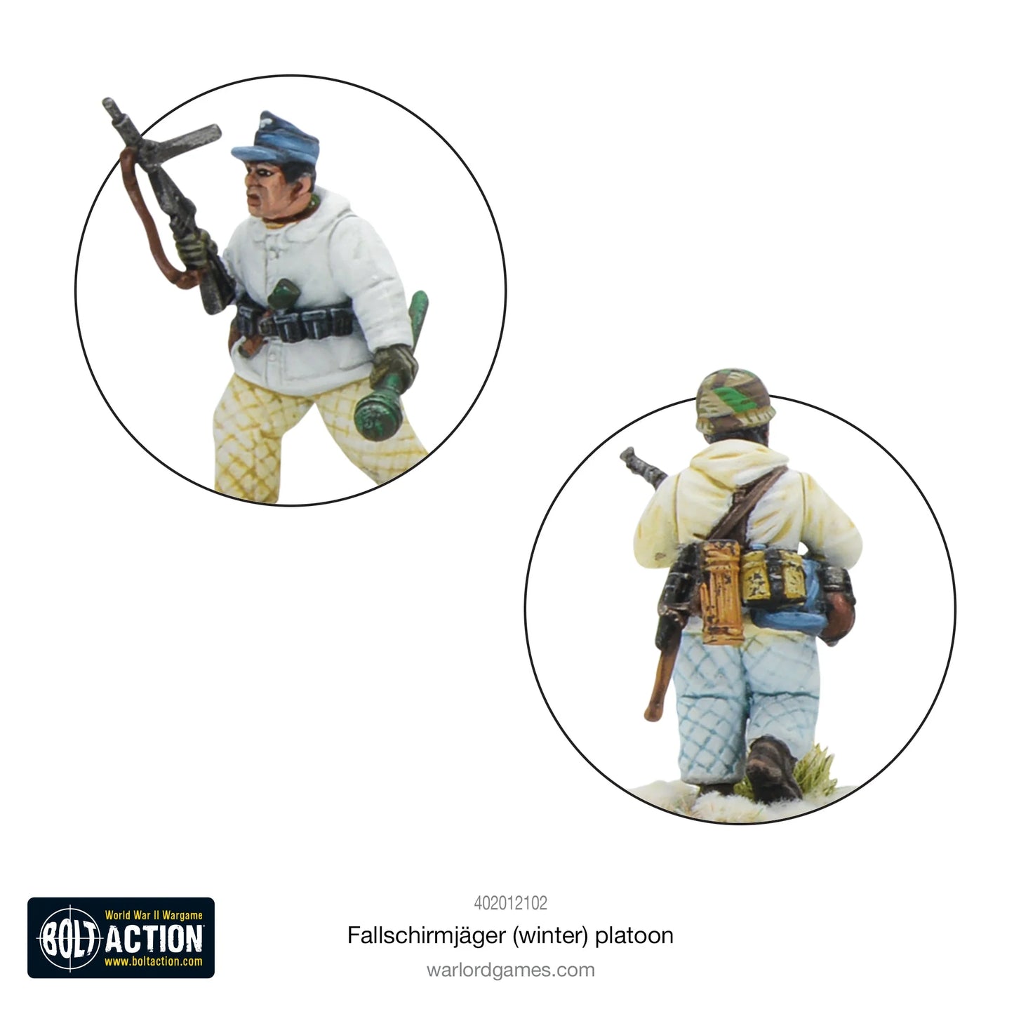 Bolt Action Fallschirmjager (Winter) platoon