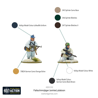 Bolt Action Fallschirmjager (Winter) platoon
