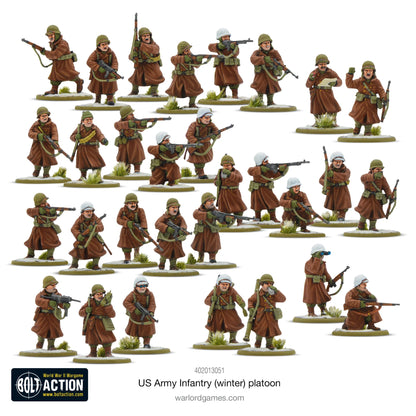 Bolt Action US army infantry (winter) platoon