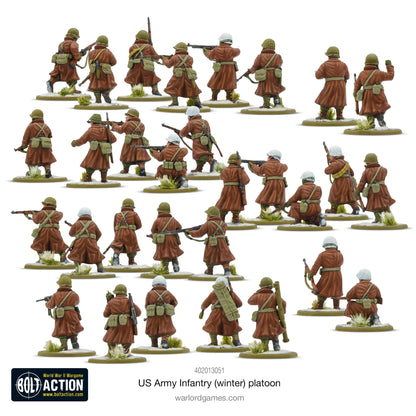 Bolt Action US army infantry (winter) platoon