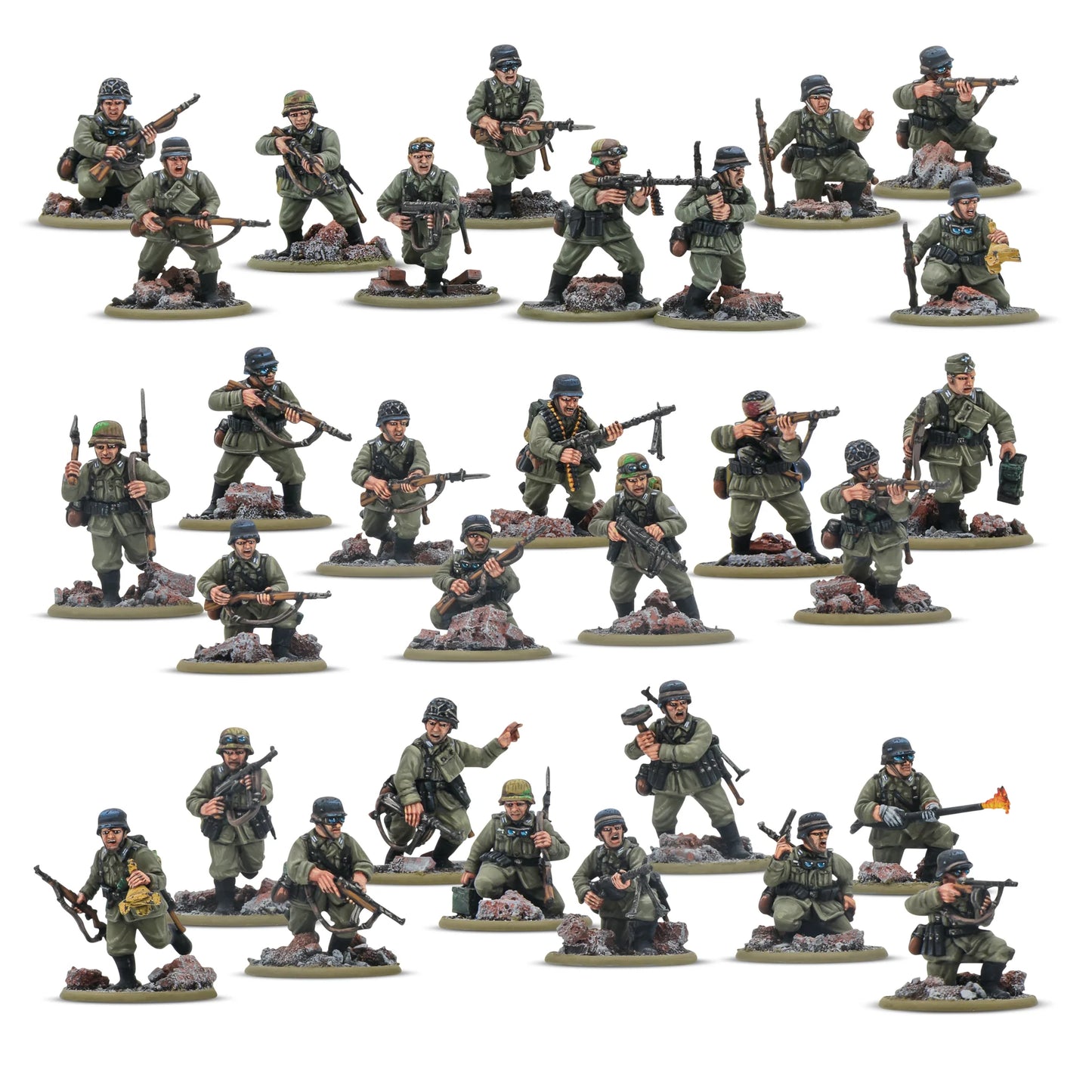 Bolt Action German Veterans platoon