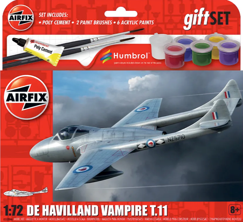 Airfix De Havilland vampire T.II 1:72 Gift Set