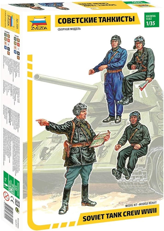 Zvezda Soviet tank crew WWIII 1/35