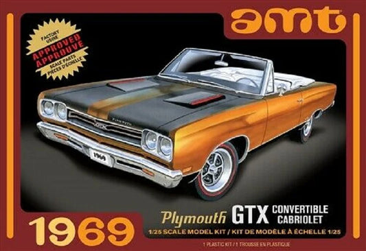 AMT 1969 Plymouth GTX Convertible Cabriolet 1/25