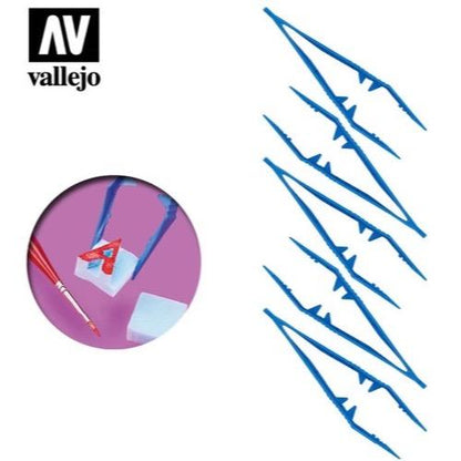 Vallejo Plastic Tweezers 5 pack