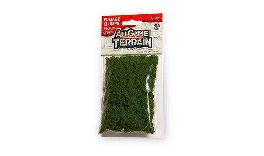 All Game Terrain G6462 Medium Green Foilage Clumps 9.72in3