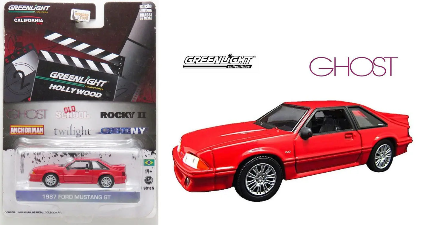 Greenlight Ghost 1987 Ford Mustang GT 1/64