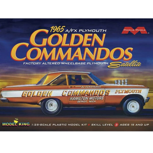 AMT 1965 A/FX Plymouth Golden Commandos 1/25