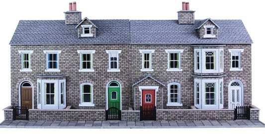Metcalfe Low Relief Stone Terraced House Fronts OO/HO Scale