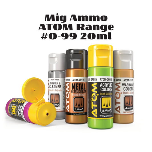 Mig Ammo ATOM Range #0-99 20ml