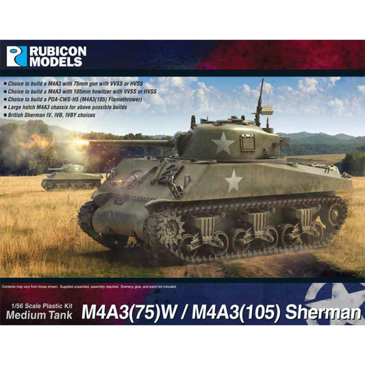 Rubicon Models M4A3 (75)W / M4A3 (105) Sherman