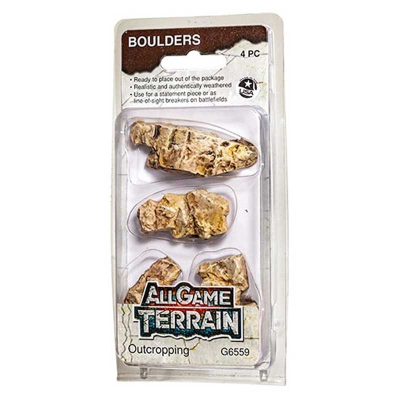 All Game Terrain G6559 Outcropping Boulders 4pc