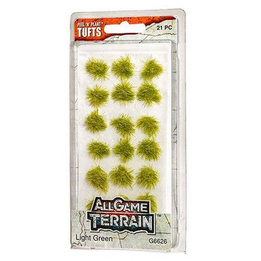 All Game Terrain G6626 Light Green Tufts 21pc