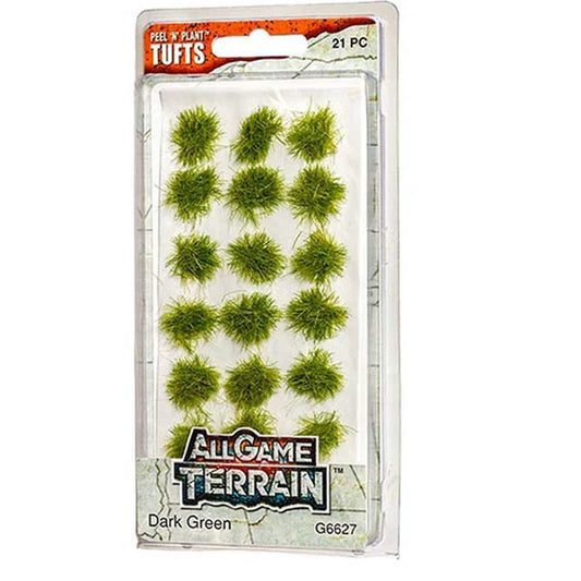 All Game Terrain G6627 Dark Green Tufts 21pc
